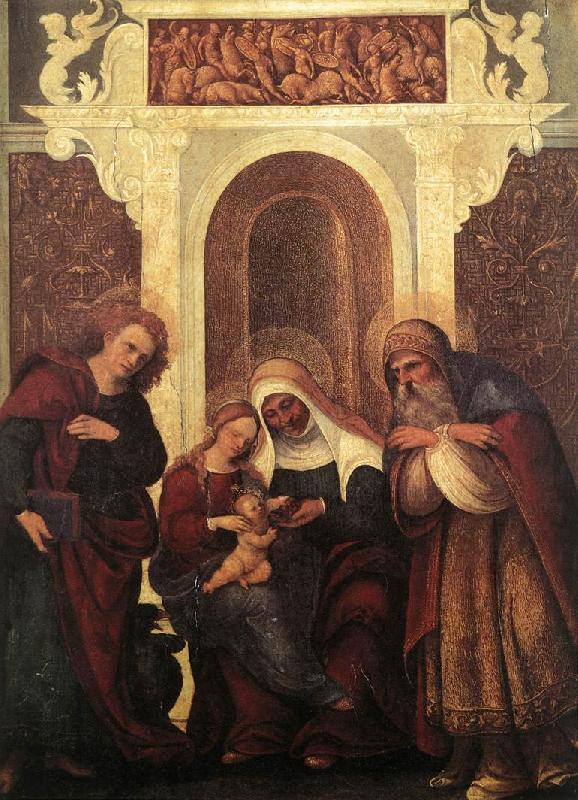 MAZZOLINO, Ludovico Madonna and Child with Saints gw